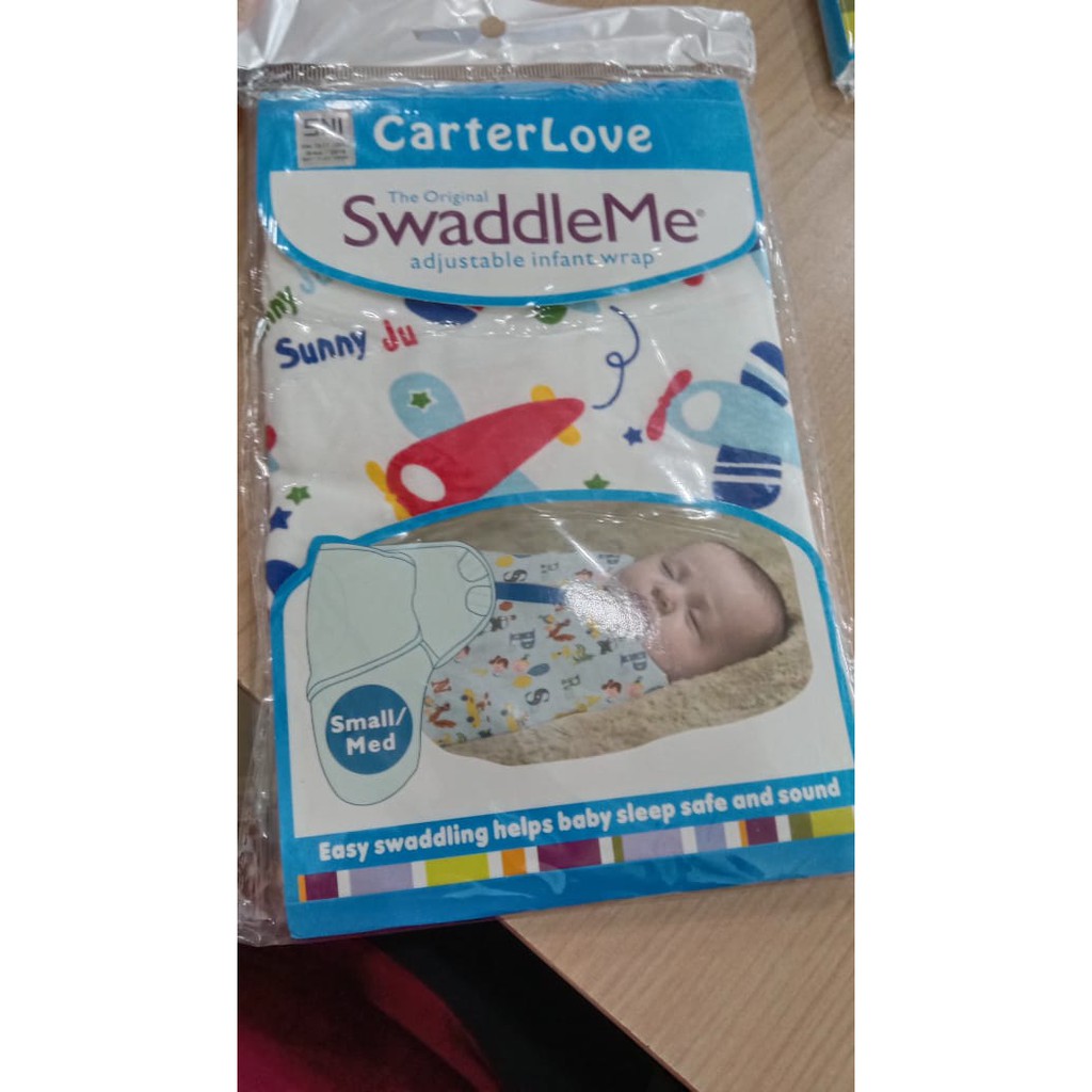 CARTERLOVE SWADDLE INSTANT / bedongan SMALL/MED / menghangatkan / bedong bayi / bedong instan bayi / adjustable infant wrap / kado lahiran / lembut / supersoft / bahan dingin