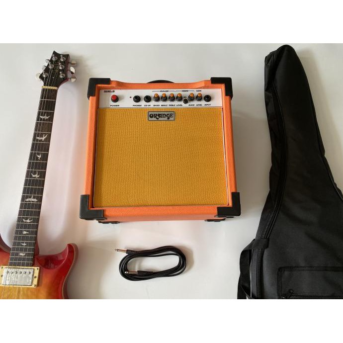 Paketan Gitar Prs Chery + Ampli Orange 8 Inch + Kabel Jack & Tas Gitar