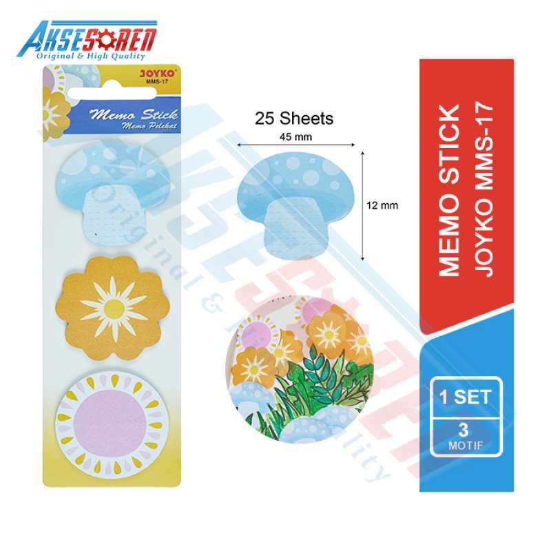 

Memo Stick Joyko [MMS-17] / Sticky Notes / Marks / Pembatas / Memo Pad / Sticker Buku