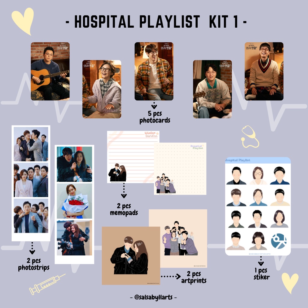 HOSPITAL PLAYLIST KIT || salsabyllartstore