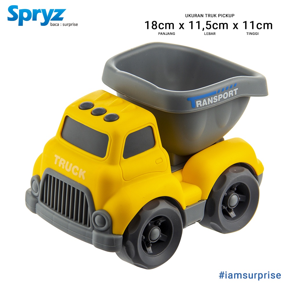 Spryz Turbo 1:20 Mainan Truk Free Wheel