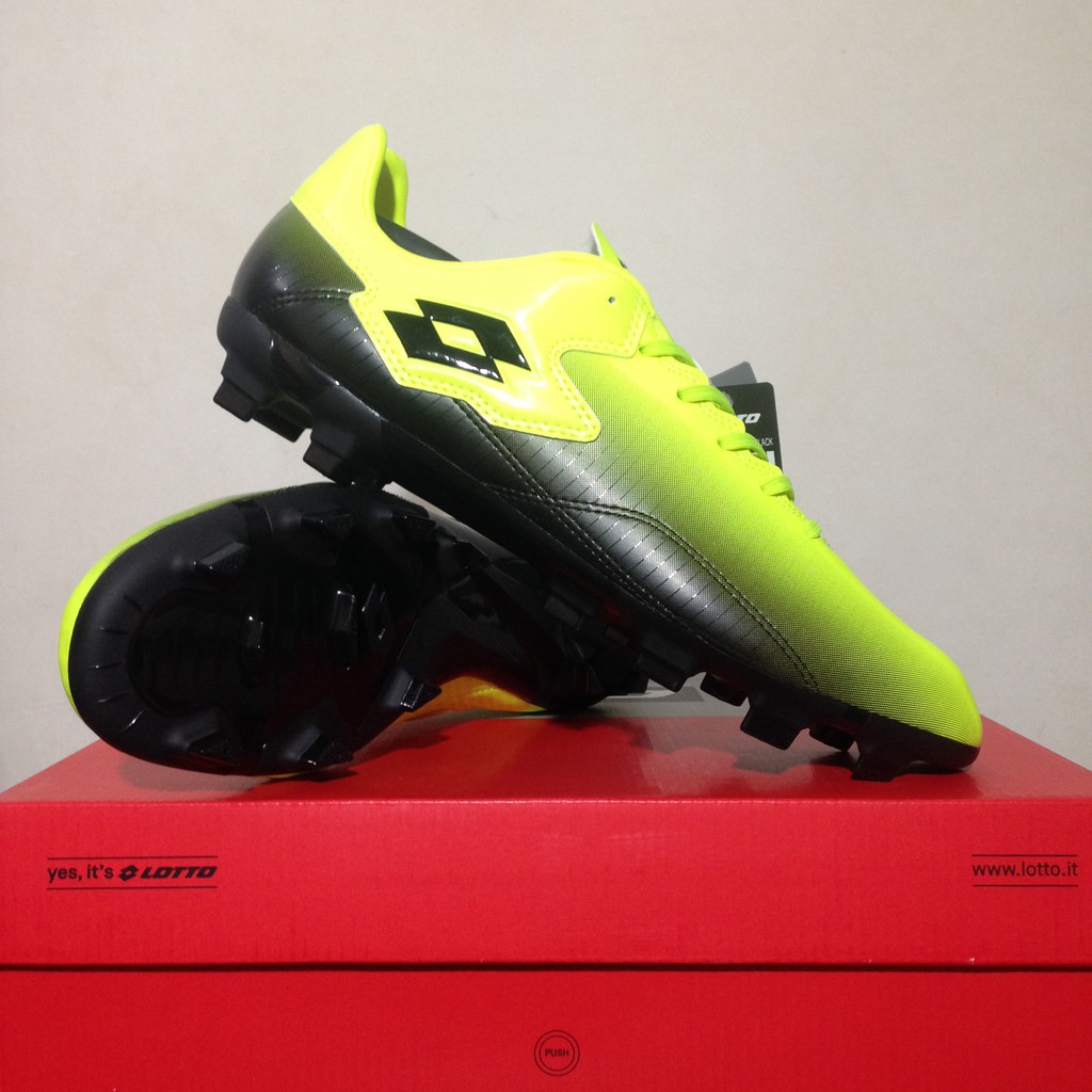 Sepatu Bola Lotto Severe FG Safety Yellow Black L01010039 Original BNIB