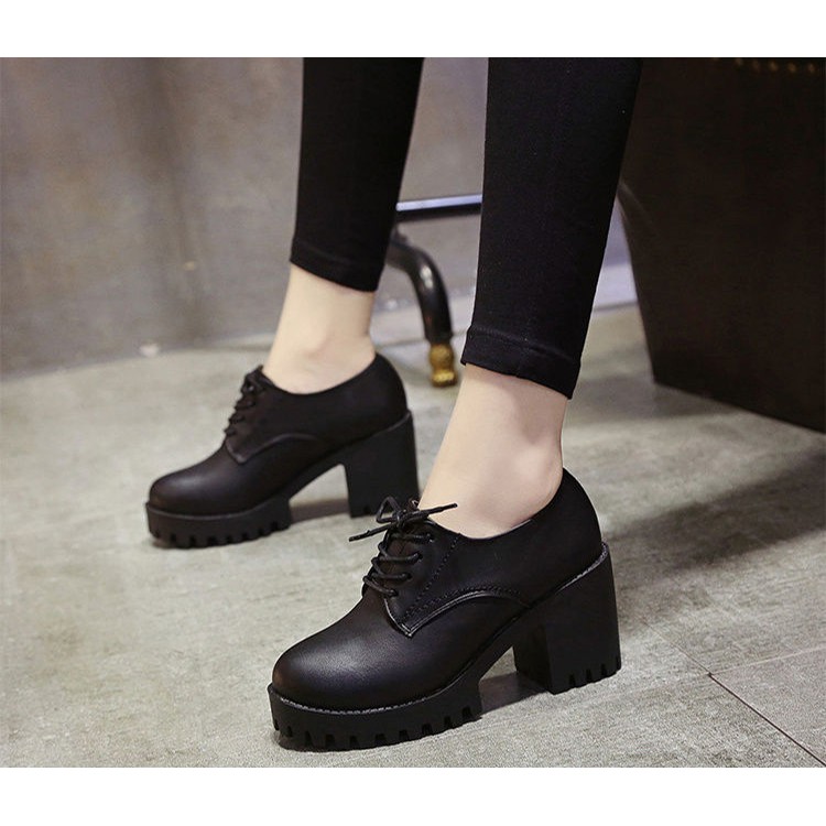 Sepatu boots wanita formal | boot pendek kerja cewek warna hitam BD-02