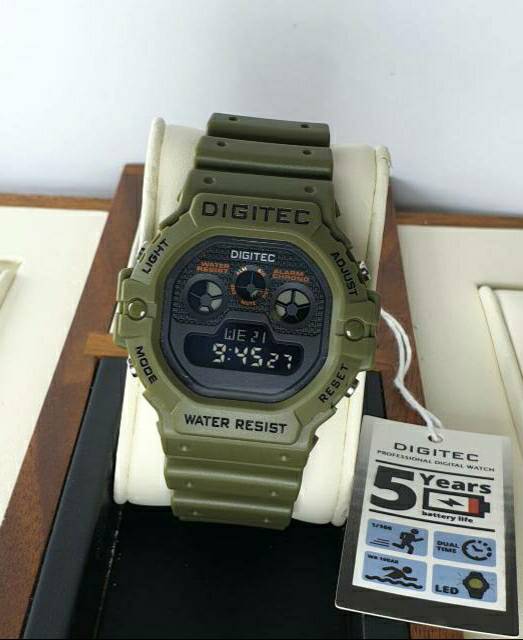 JAM TANGAN PRIA SPORTY KEREN DIGITEC 5090T ORIGINAL WATER RESIST