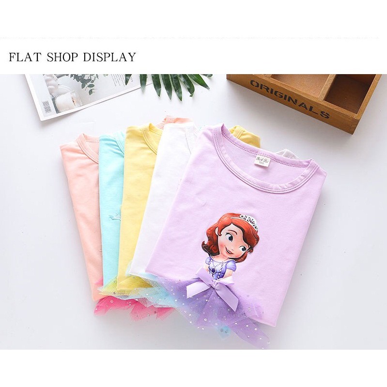 KAOS T SHIRT BAJU ANAK PEREMPUAN 3D FROZEN ELSA SUMMER STYLE 2021 LP