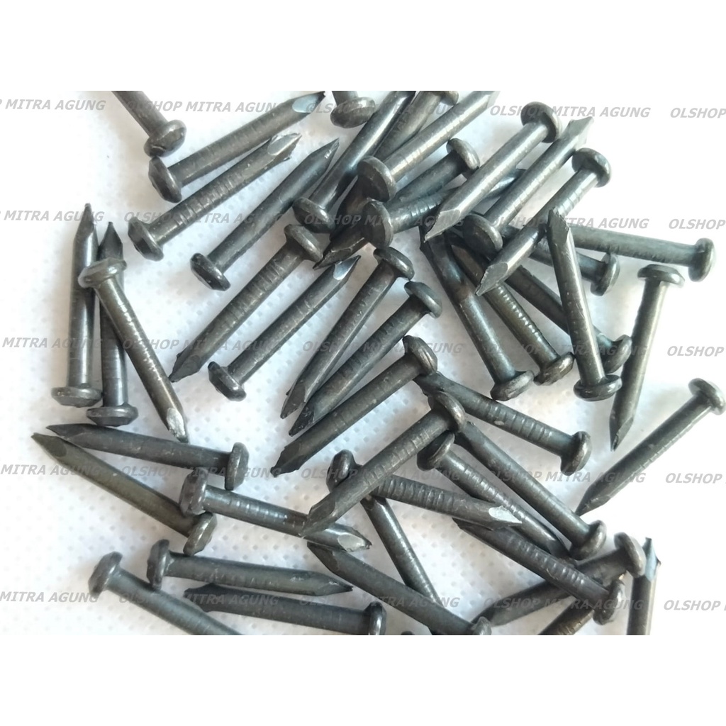 OLS Paku Beton Hitam Marabu 100 Pcs 20mm 2cm Paku Tembok 20mm 2cm