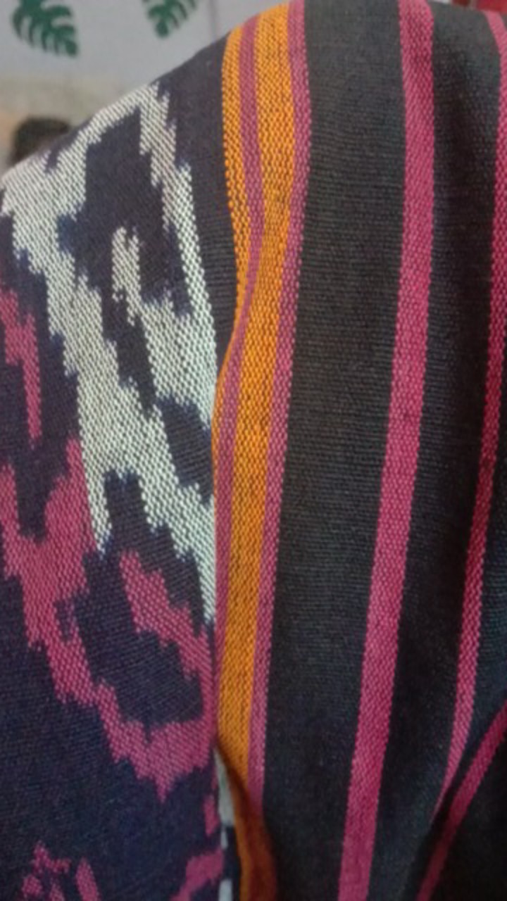 Abaya Tenun Mix Toyobo/gamis Tenun Original/gamis Batik/gamis Tenun Murah