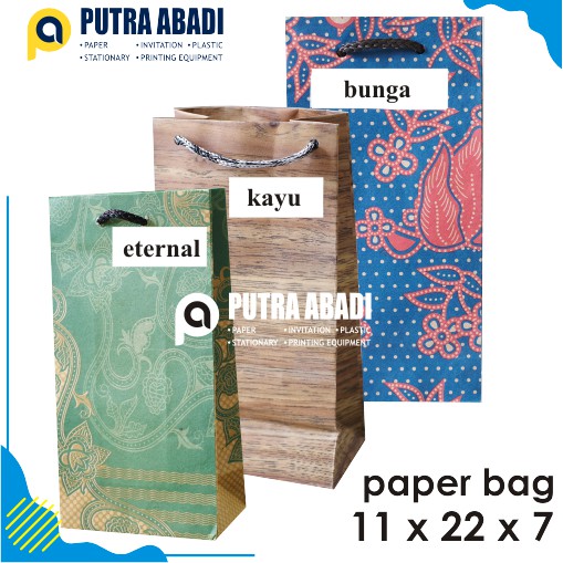 

Paper Bag / Tas Kertas 11x22x6.5 (Isi 12pcs)