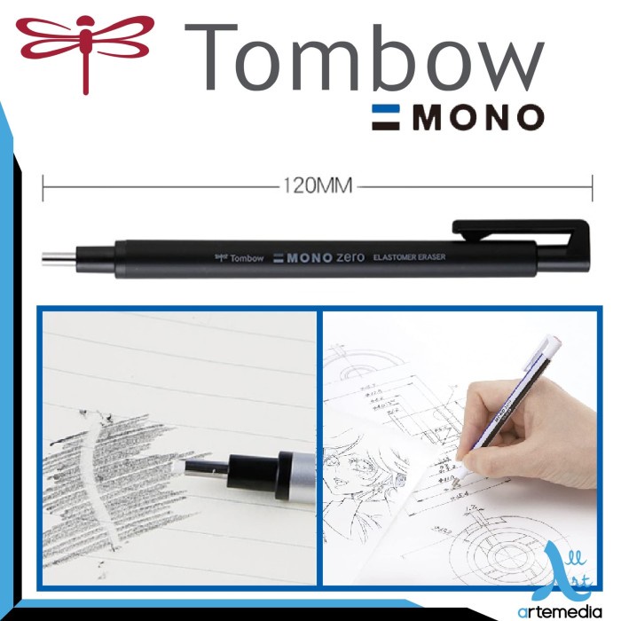 

TULIS-ALAT- TOMBOW 2.3MM ERASER MONO ZERO - BLACK -ALAT-TULIS.