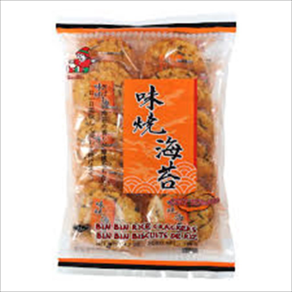 

Bin Bin Spicy Seaweed Rice Crackers 135 Gram / Krekers Beras Rasa Rumput Laut Pedas