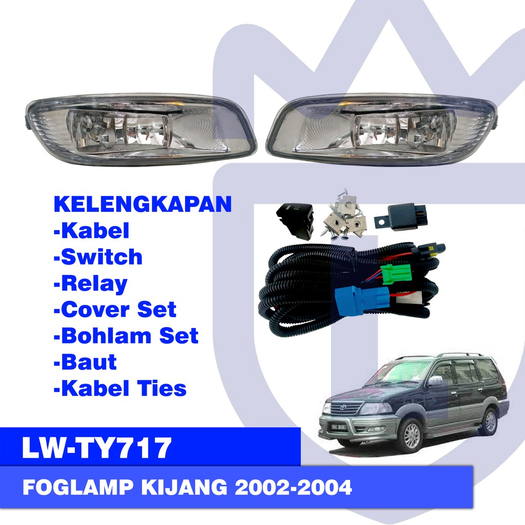 FOGLAMP / LAMPU KABUT LOWIN TY 717 TOYOTA KIJANG 2002-2004