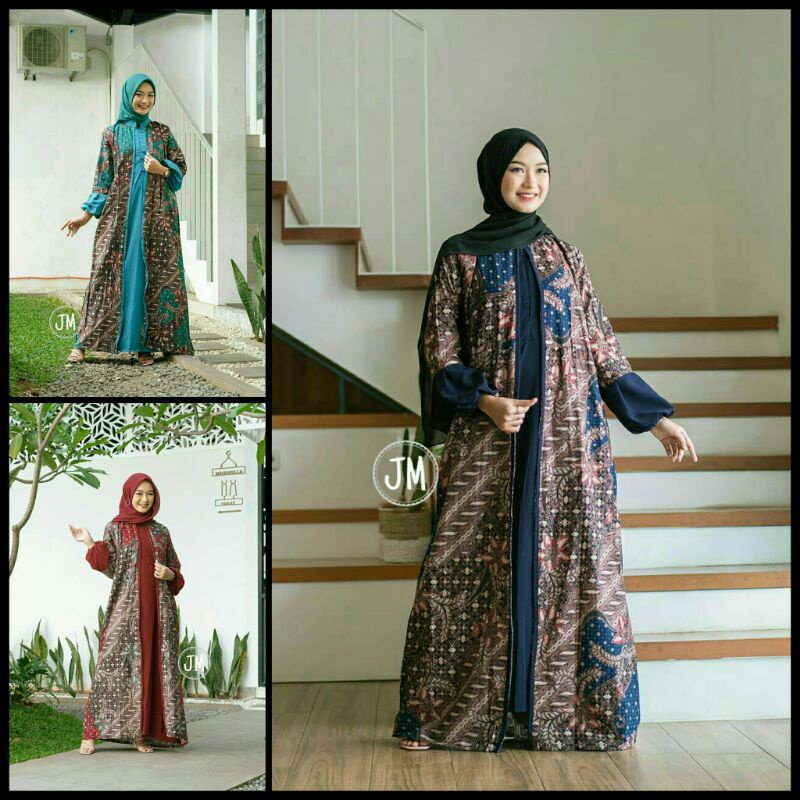 CARDY GAMIS BATIK KOMBINASI MODERN