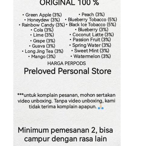 

️ Jues In Stock - Semua Rasa Original serbuuu !