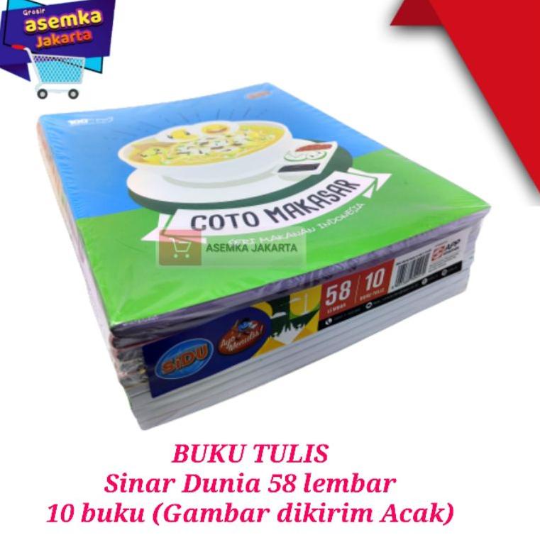 

ヮ Buku Tulis Sidu 58 lembar Sinar dunia 10buku ろ