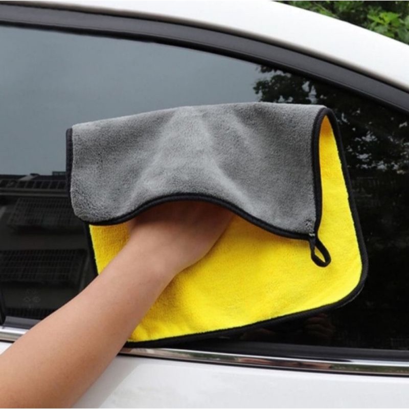 KAIN LAP MICROFIBER 500GSM 30X40CM / KAIN LAP MOBIL MOTOR LEMBUT TEBAL CAR WASHCLOTH