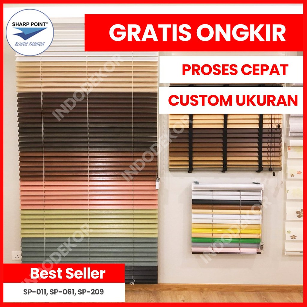 Horizontal Blind Kombinasi / Venetian Blind Pelangi / Venetian Blind 3 Warna / Horizontal Blind