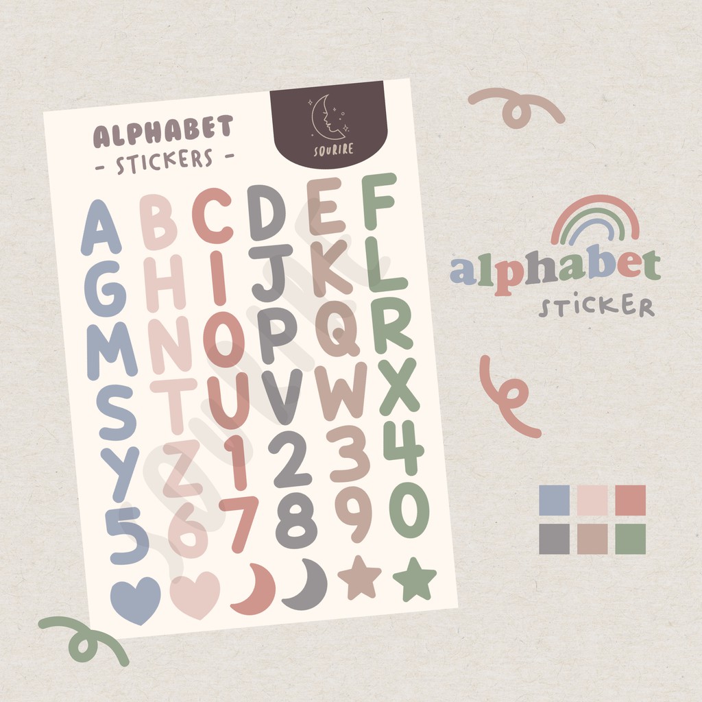 

STIKER ALPHABET HURUF KOREA PASTEL COLORFUL DEKORASI MOTIF JURNAL DIARY LUCU MURAH PLANNER AESTHETIC