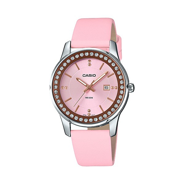 Casio Original Wanita LTP-1358L-4A2VDF Leather Strap