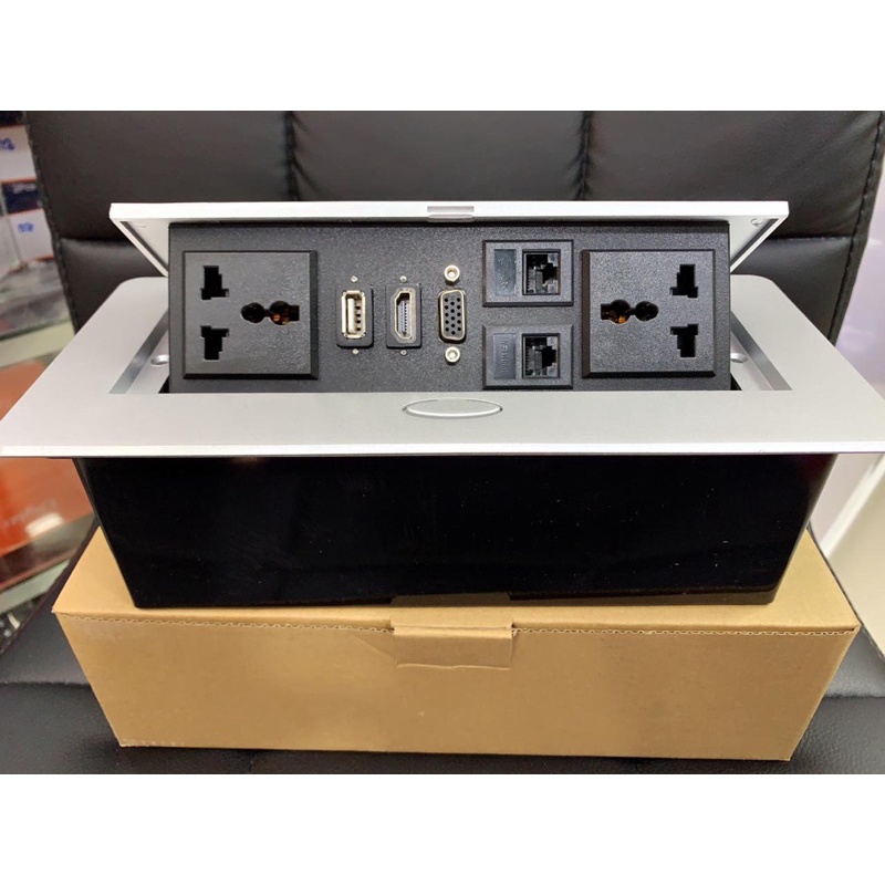 Stop kontak meja tanam HDMI VGA USB TELP DATA