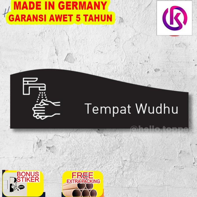 

Terlaris Sign Board Tempat Wudhu Ekslusif Print Signage Akrilik - Hitam