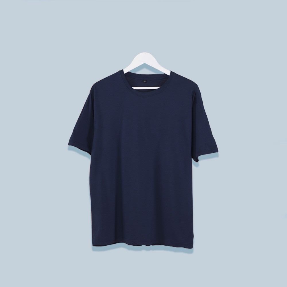 Kaos Polos Biru Navy