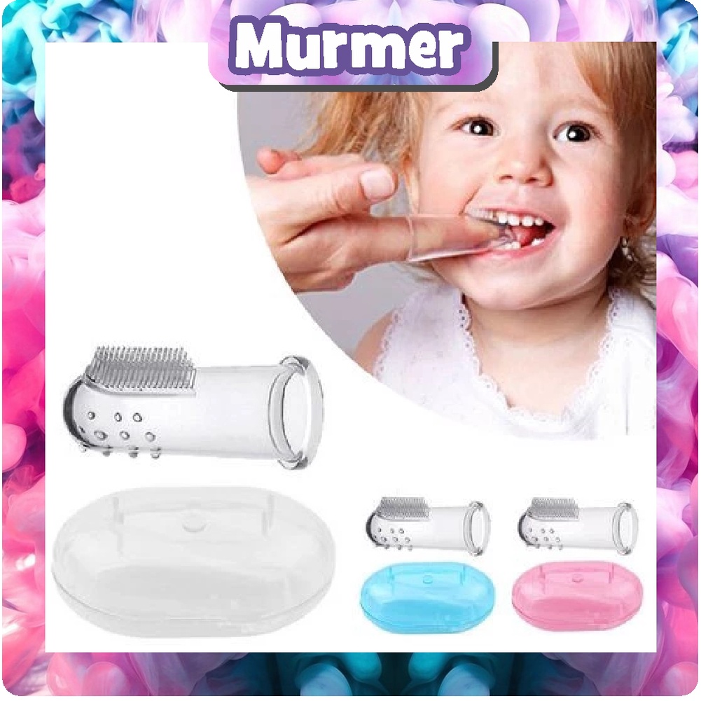 MurmerOfficial R330 SIKAT GIGI BAYI SILIKON / FINGER TOOTH BRUSH/ SIKAT GIGI JARI BAYI