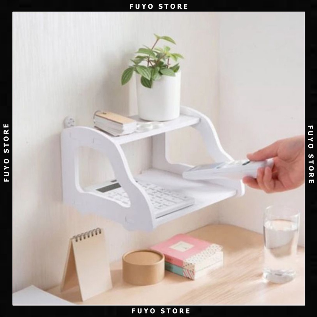 FYSRWI - Rak Dinding Serbaguna / Rak Vintage Wifi / Rak Remote / Rak Router / Tempat Router