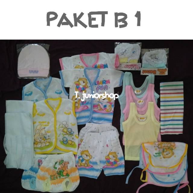 Perlengkapan dan baju bayi baru lahir