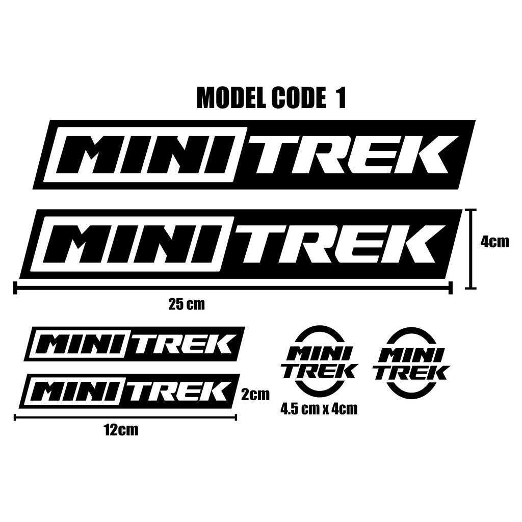 Stiker  Minitrek Decal Sepeda Minion satu set