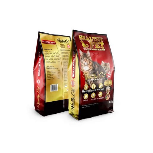 healthy cat all stage makanan kucing healthy pet gold 1,5kg