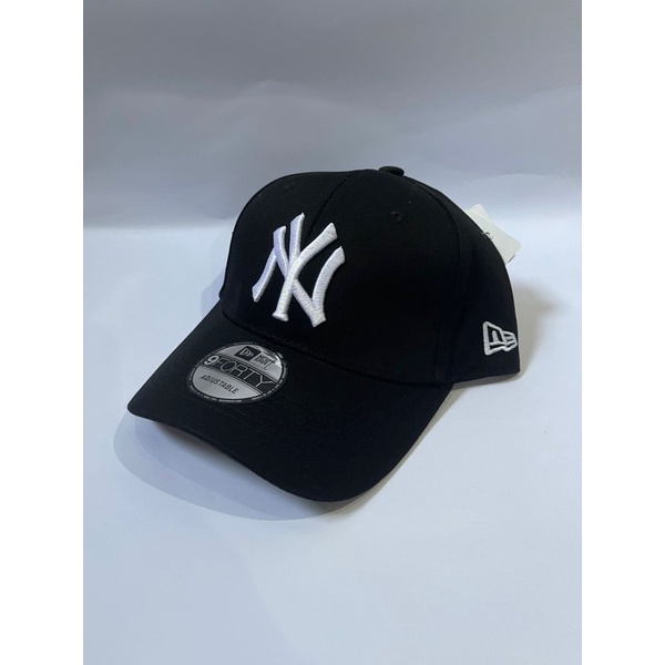 Topi MLB New Era Baseball Cap NY Hitam Logo Putih
