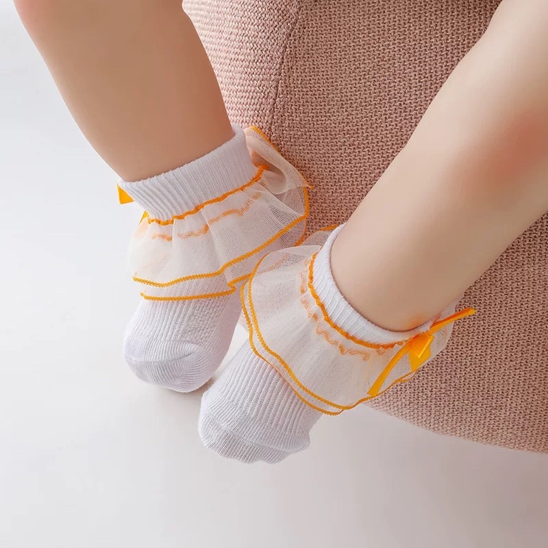 KAOS KAKI Anak Perempuan Bayi LIST PITA Import / Baby Socks