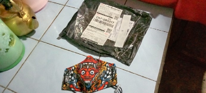 [cod] Masker 3ply Fashion Print Two Face 3r Barong Art 6