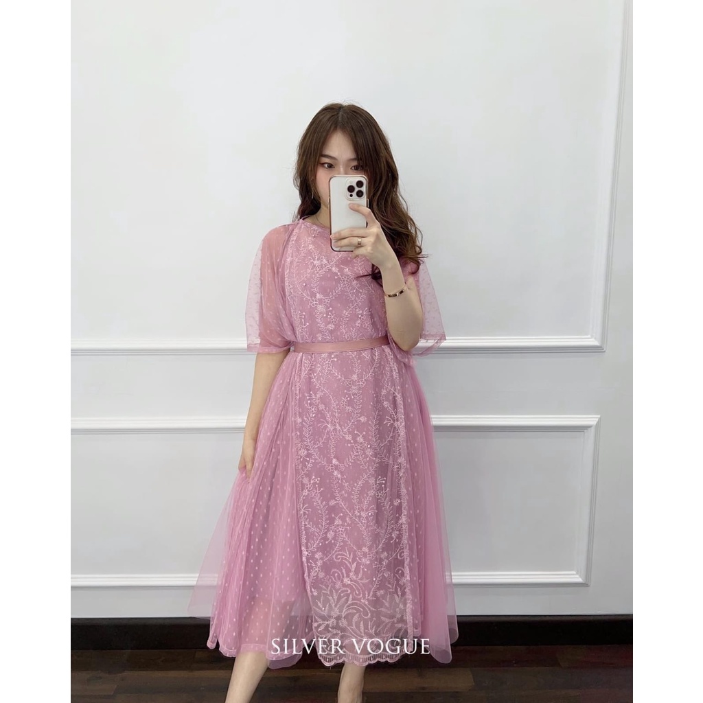 REALPIC LORENZA 4 UKURAN M L XL XXL DRESS FASHION PAKAIAN WANITA GAUN DRESS 2IN1 INNER DAN OUTER MR