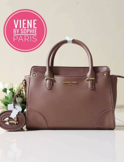 TAS VIENE : MOCCA / NAVY / PINK SOPHIE MARTIN PARIS