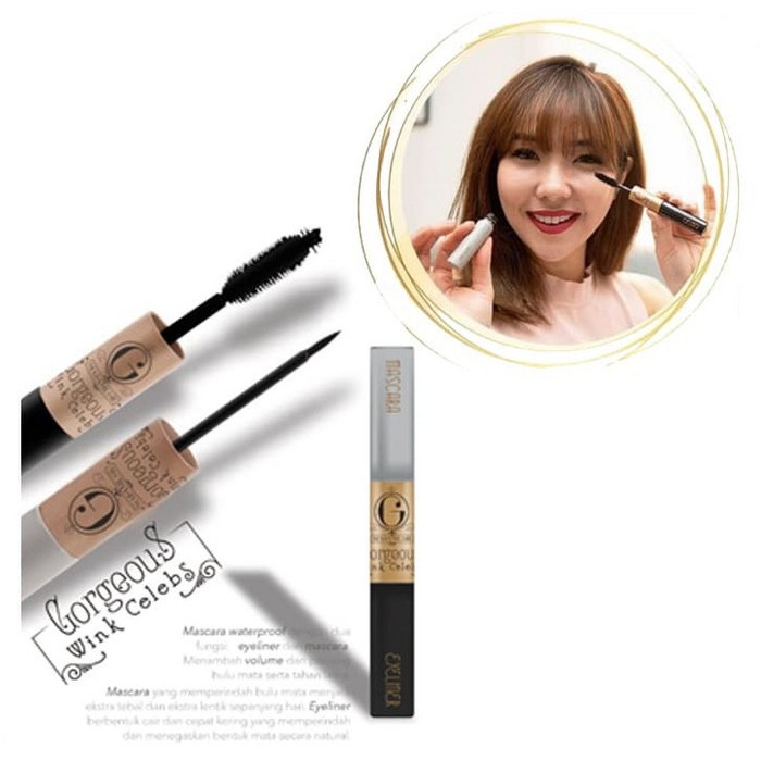 Madame Gie Gorgeus Wink Celebs Mascara Eyeliner 2 in 1 maskara