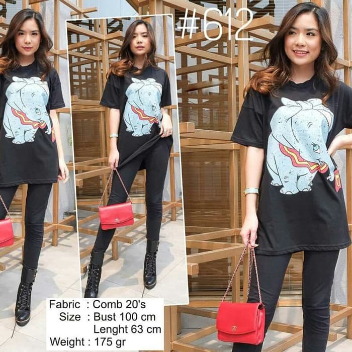 Kaos Bangkok Dumbo / Kaos Import Wanita Dumbo / Kaos Murah Bangkok