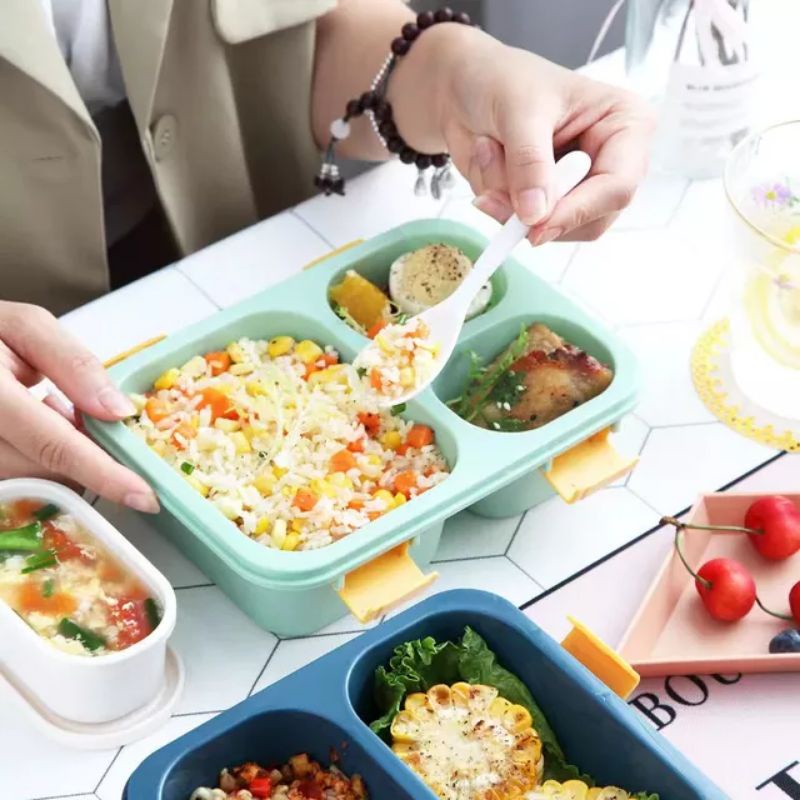 KOTAK MAKAN/LUNCHBOX LAXSON TIGA SEKAT KD 7057 850ml