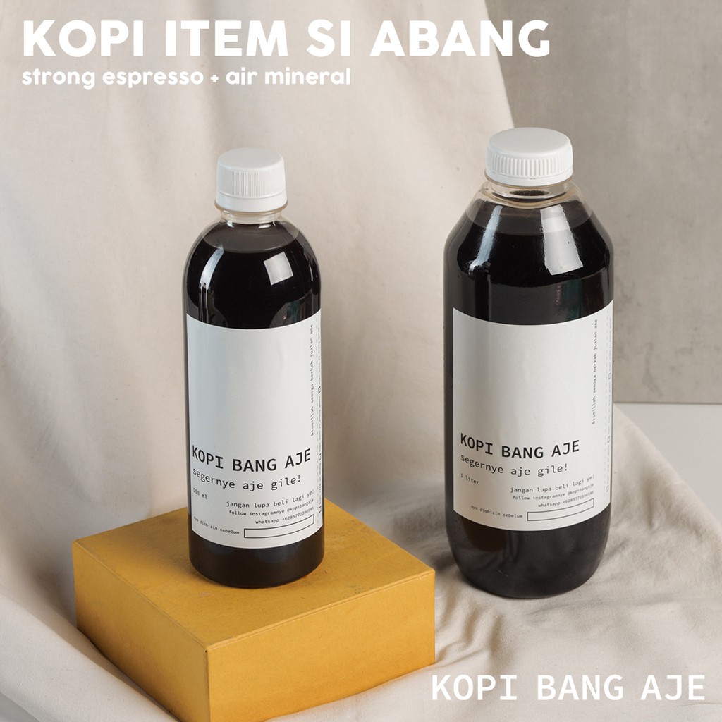 

KOPI BANG AJE - KOPI ITEM SI ABANG 1 Liter (Americano)