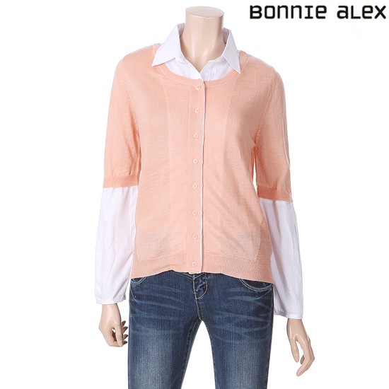 Blouse Bonnie Alex Knit Dual Layered Import Korea