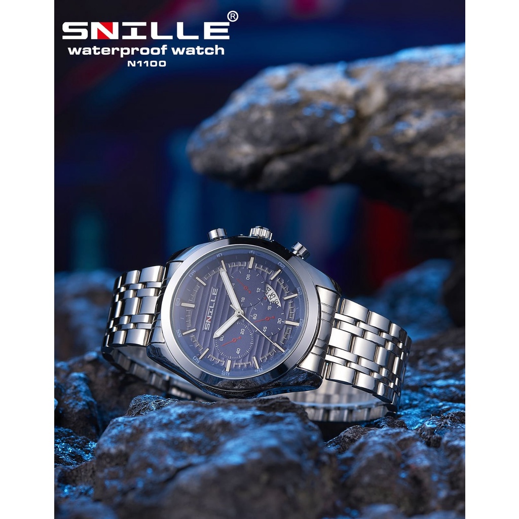 JAM TANGAN PRIA SNILLE WATCH ORIGINAL ION PLATED STAINLESS STELL/ JAM TANGAN PRIA SNILLE TYPE N1100