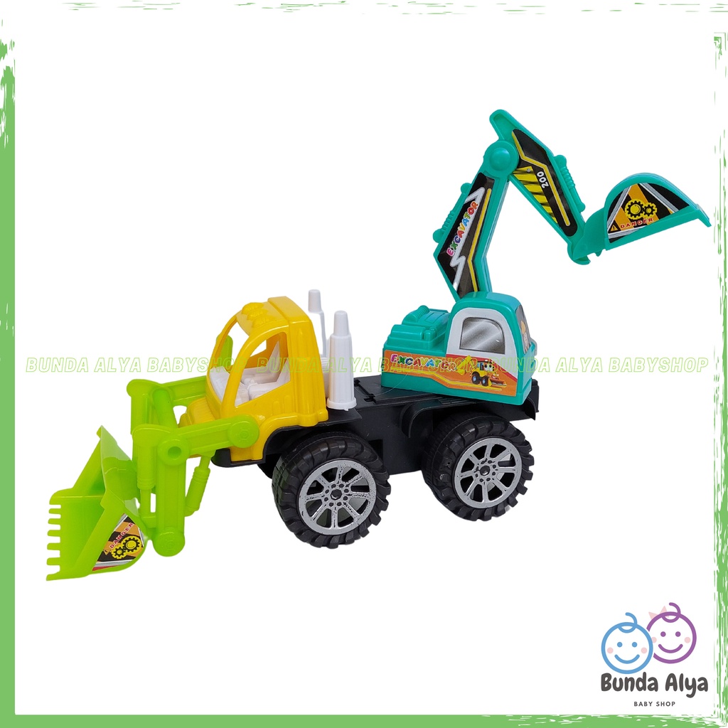 Mainan Anak Laki Mobil Truck Power Excavator Beko - Mainan Mobilan Truk Kontruksi Beko SNI HI