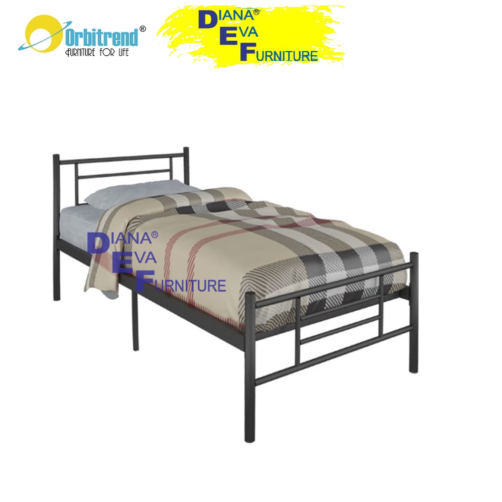 Ranjang Besi Orbitrend Square / Tempat Tidur 90x200
