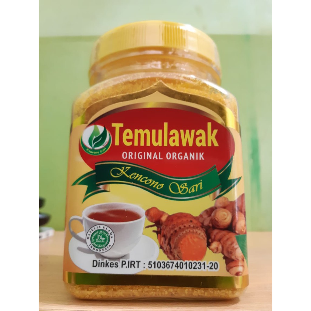 Temulawak bubuk Organik Kencono Sari Asli Original 100 gr dan 250 gr