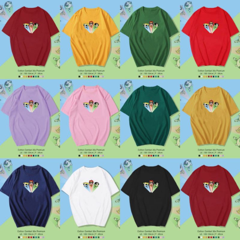 T-SHIRT / TUMLBR TEE KAOS 3PUFFGIRL OVERSIZE PREMIUM