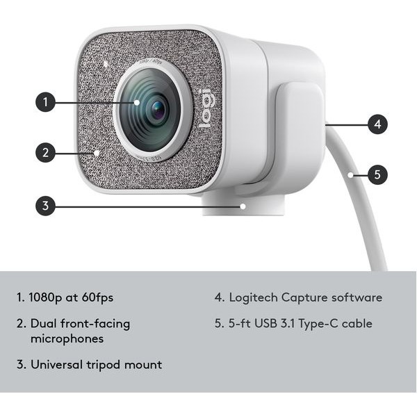 Logitech StreamCam FHD Webcam 1080P 60fps Pesaing Brio