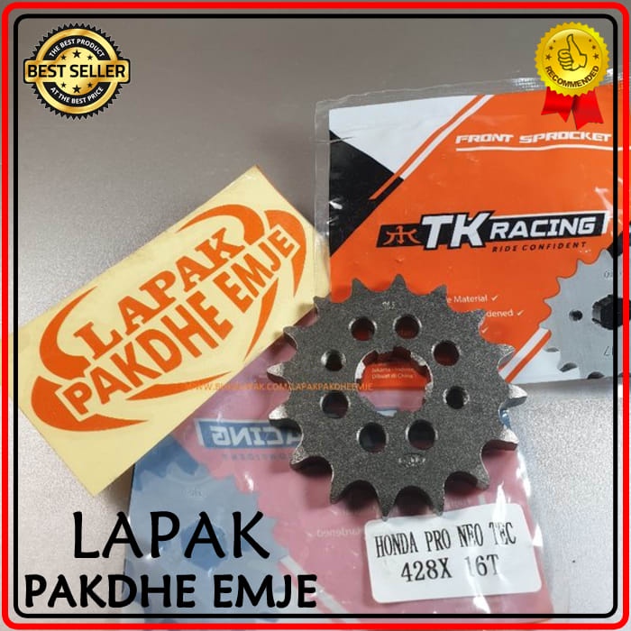 Terlaris GER 428 16 GEAR DEPAN 428 16 MEGAPRO GL PRO NEOTECH VERZA CB150R CBR150R NEW SONIC150 SUPRA