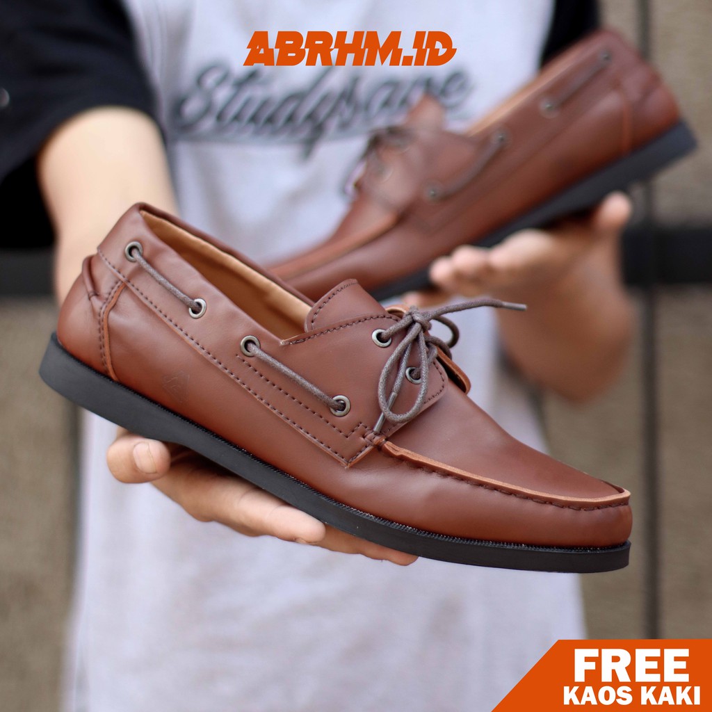 ABRHM X VALIAN  Sepatu Formal Pria Sepatu Casual Pria Kulit Pu Sepatu Pria Casual Sepatu Kasual Cowok / Cowo Oxford Kerja Kantor Kuliah Kondangan Gaya Keren Kekinian Original Murah Terlaris