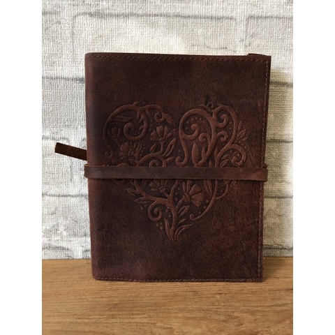 

LEATHER JOURNAL HEART LARGE THICK / BUKU KULIT / BUKU VINTAGE