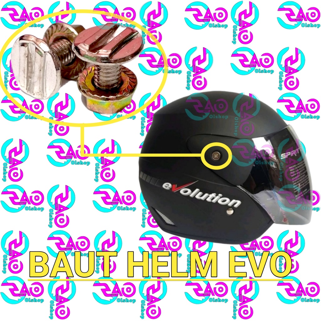 Baut Helm GM EVO Helem Shopee GOJEK GRAB Evolution